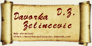 Davorka Zelinčević vizit kartica